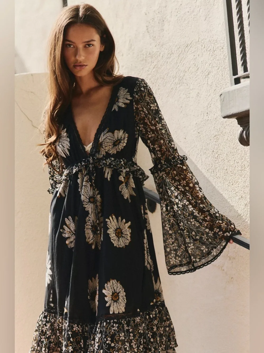 NWT Free People Calypso Floral Maxi Dress - Picture 2 of 7